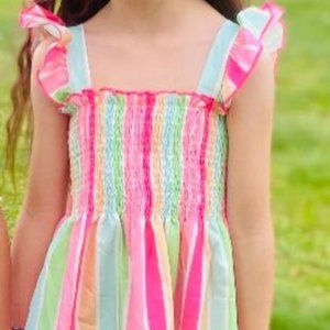 Kids Color Block Dress NEW Pink